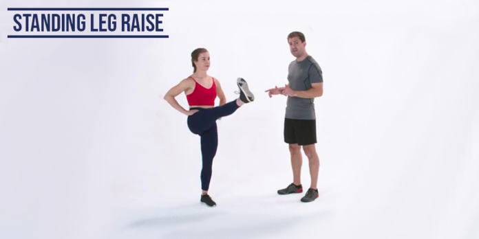 How to Do a Standing Leg Raise Exercise