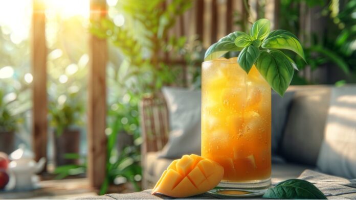 This homemade mango iced tea recipe will help you beat the heat!